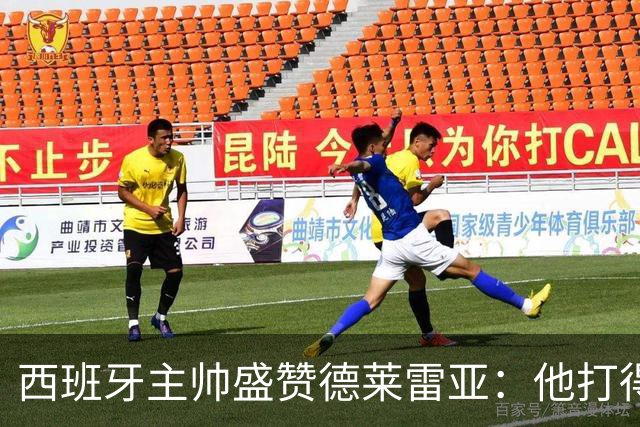 西班牙主帅盛赞德莱雷亚：他打得极其出色